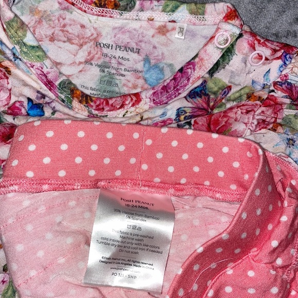 18/24 Mnth Posh Peanut Floral Butterfly Bummie Twirl 2pc Like New - Picture 11 of 13